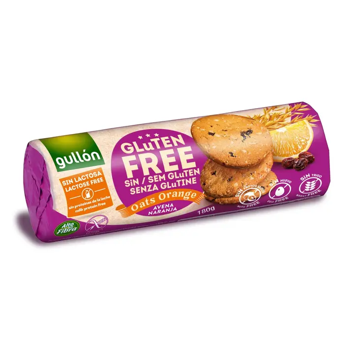 Gullón Kaura-appelsiini 180g Gluteeniton