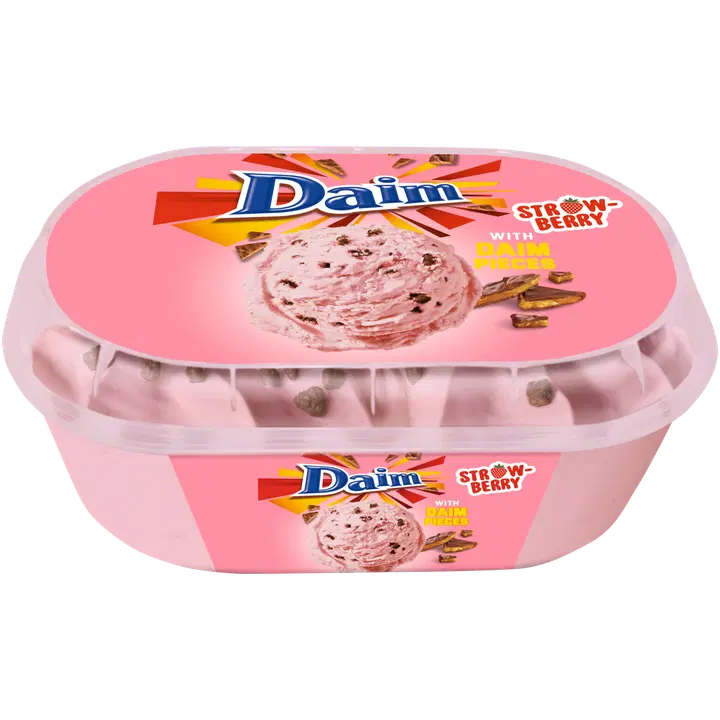 Daim Strawberry jäätelö kotipakkaus 442g/850ml