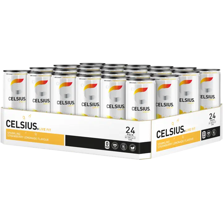 CELSIUS Strawberry Lemonade Energiajuoma 24-pack (24x355ml)