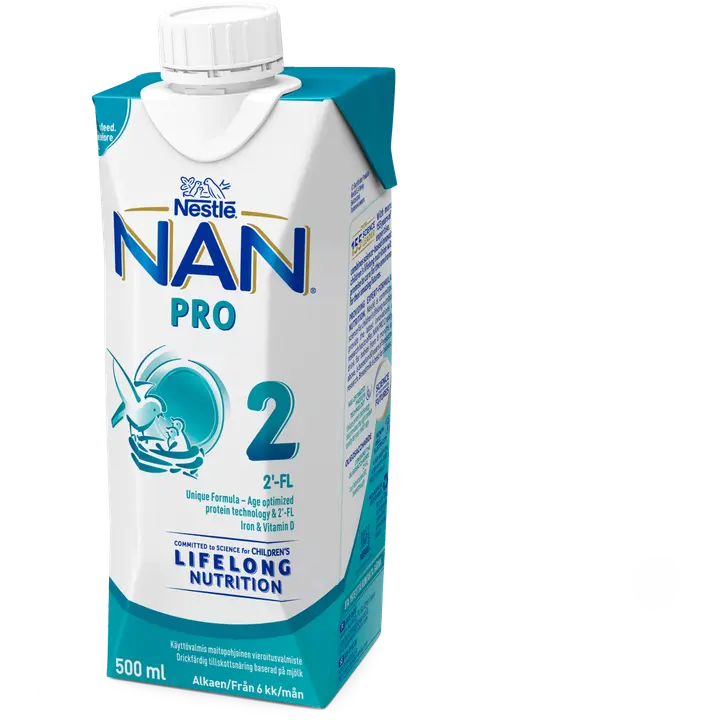 Nestlé Nan 500ml Pro 2 maitopohjainen käyttövalmis vierotusvalmiste