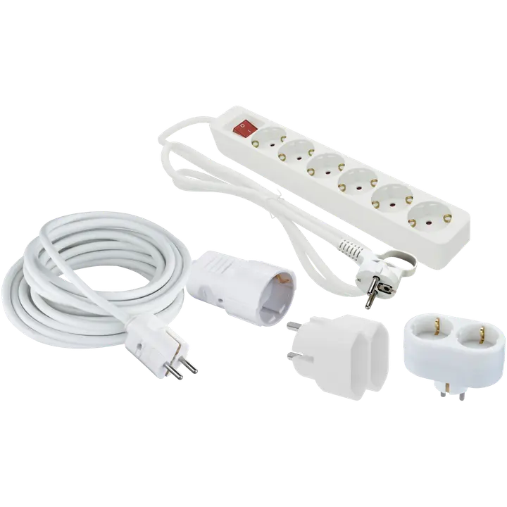 Pikendusjuhtme komplekt , valge IP20