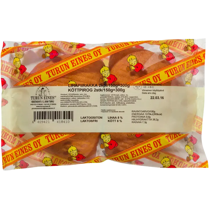 Piirakkamestari Lihapiirakka 2/300g