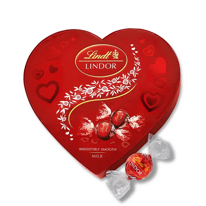 Lindt LINDOR Sydän täyte maitosuklaakuula 200g