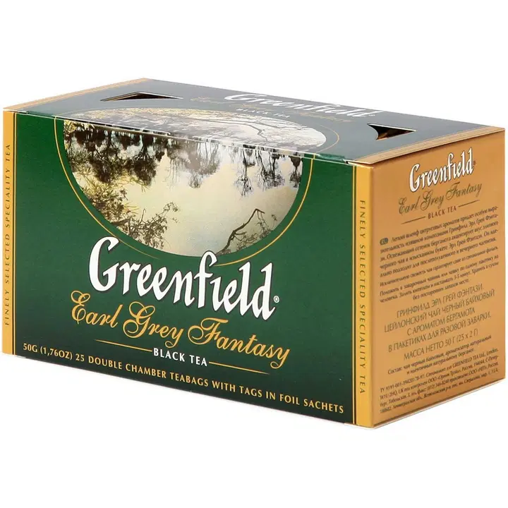 Greenfield Earl Grey Fantasy musta tee 2g x 25pss