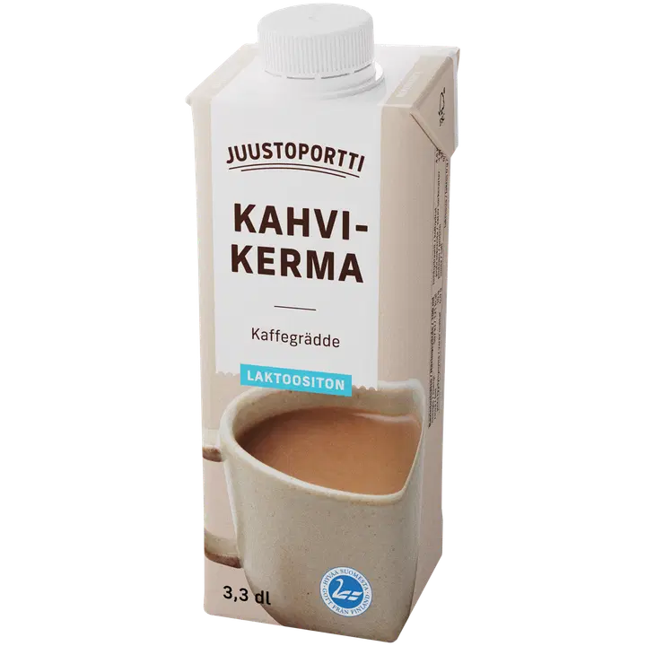 Juustoportti kahvikerma 10 % 3,3 dl laktoositon