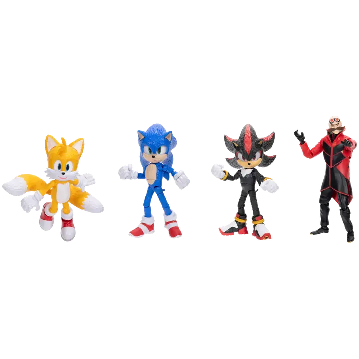 Sonic 3 movie - 5 figures - wave 1