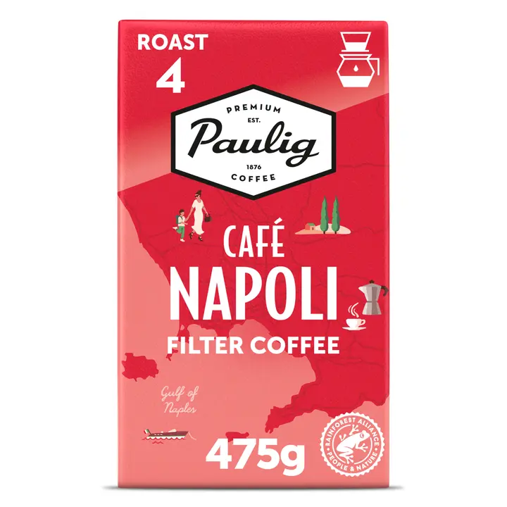 Paulig Café Napoli kahvi suodatinjauhatus 475g