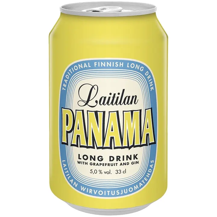 Laitilan Panama Gin 5,0 til-% 0,33L ginipohjainen greipinmakuinen long drink
