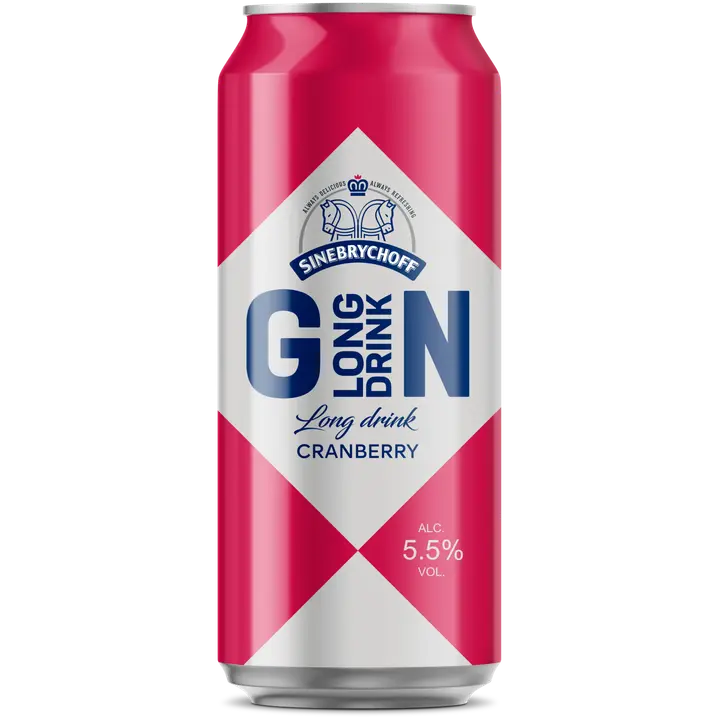 Sinebrychoff long drink cranberry 500ml