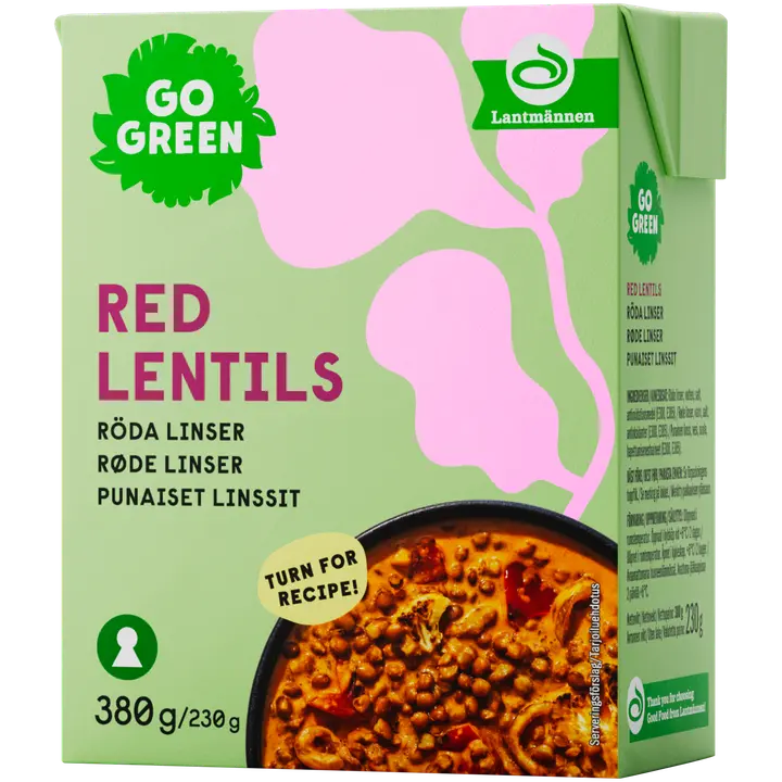 GoGreen Punaiset Linssit 380g