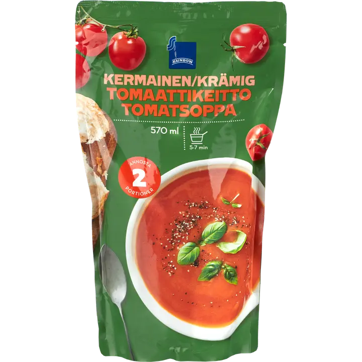 Rainbow kermainen tomaattikeitto 570ml