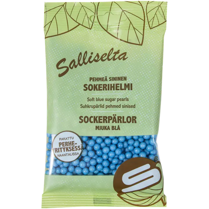 Salliselta Pehmeät helmet sininen 80g
