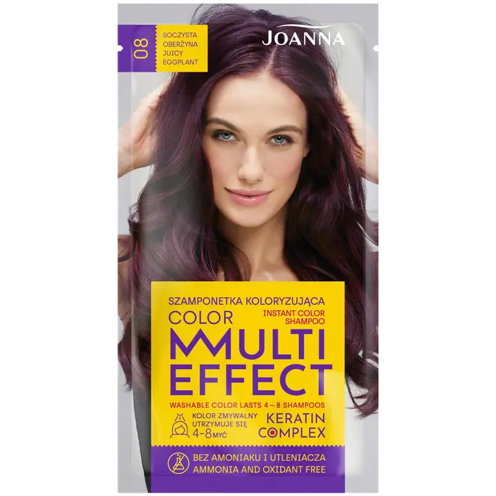 Joanna Multi Effect shampoo Juicy Eggplant 08