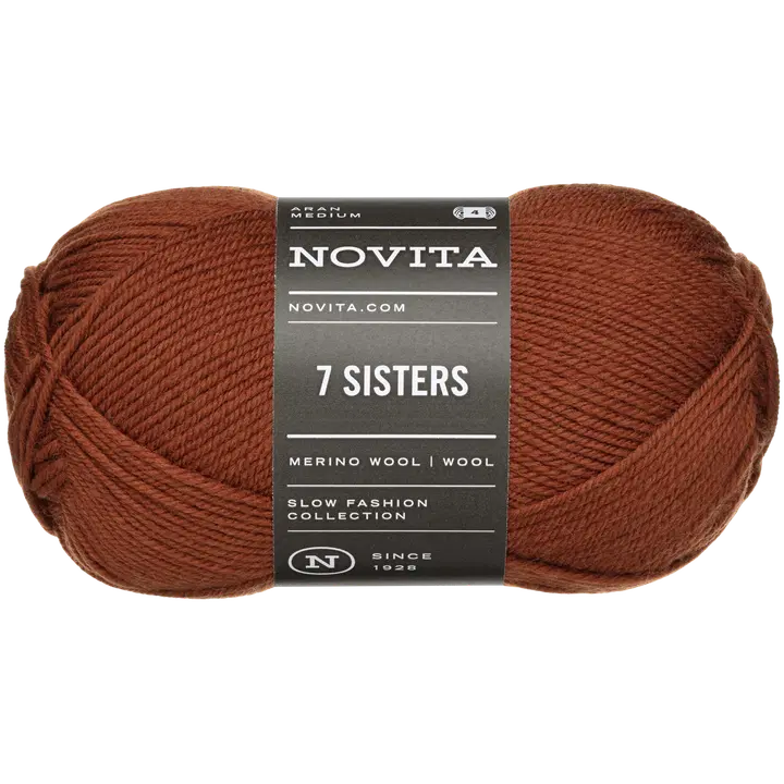Novita lanka 7 Sisters 100g kinuski 666