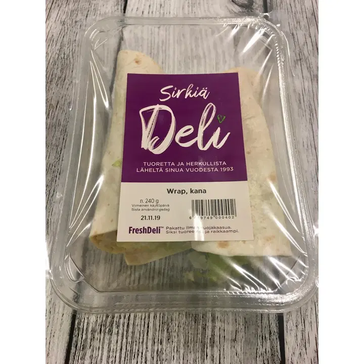 Wrap, kana, Sirkiä Deli
