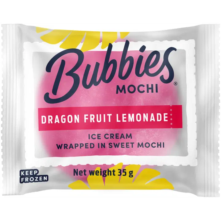 Bubbies Dragon Fruit Lemonade jäätelö mochi 35g