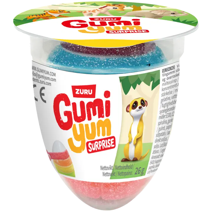 Zuru Gumi Yum Wildlife kummikommiga üllatusmuna 26g