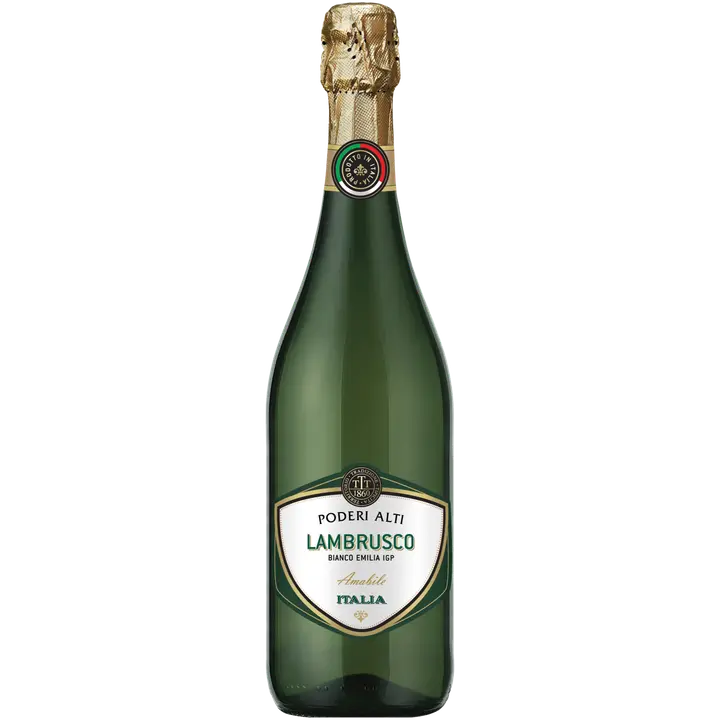 PODERI ALTI Lambrusco dell'Emilia IGT Bianco Amabile 7,5 til-% 0,75 l pullo