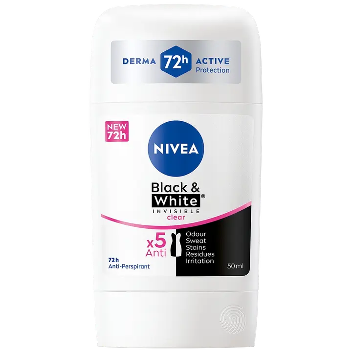 NIVEA 50ml Black & White Invisible Original Deo Stick -antiperspirantti