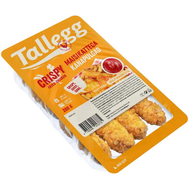 Tallegg Maisikattega Kanapulgad 280 G
