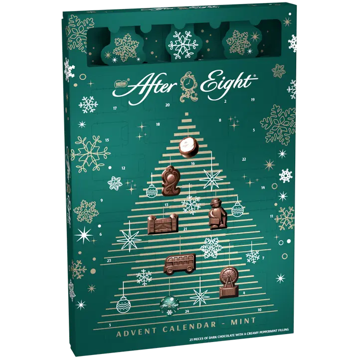 After Eight 195g joulukalenteri minttutäytteinen suklaa