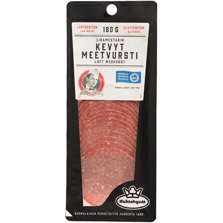Huhtahyvät Lihamestarin Kevyt Meevursti 180g