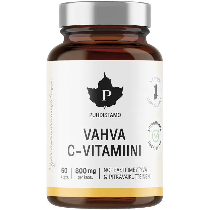 Puhdistamo Vahva C-vitamiini 800 mg 60 kaps
