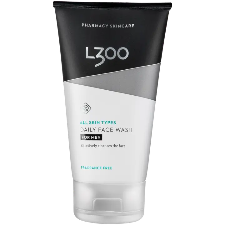 L300 for men Daily Face Wash fragrance free tehokas ja kosteuttava puhdistusgeeli 150ml