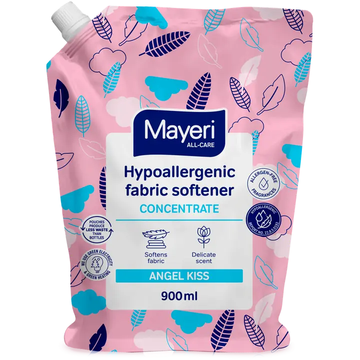 Pesuloputusvahendi kontsentraat Mayeri Angel Kiss hypoallergenic täitepakk 900ml