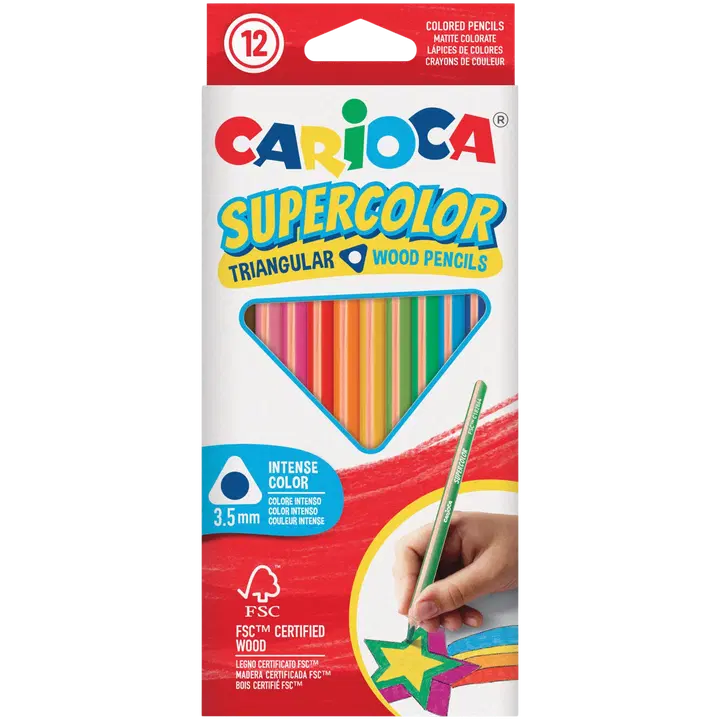Värvipliiatsid supercolor 12 tk