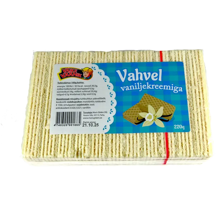 Väike Väänik vahvel 220g vanilje
