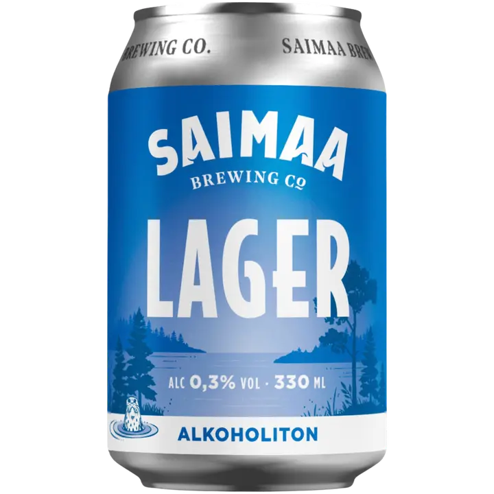 Saimaa Alkoholiton Lager 0,3% olut 0,33 l tölkki