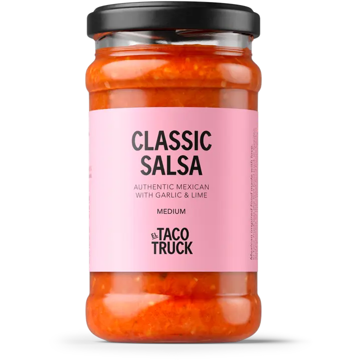 El Taco Truck Classic Salsa - Klassinen tomaattisalsa ilman lisättyä sokeria.