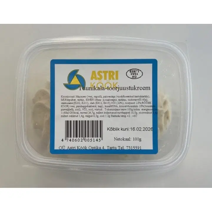 Astri Tuunikala-toorjuustukreem 100g