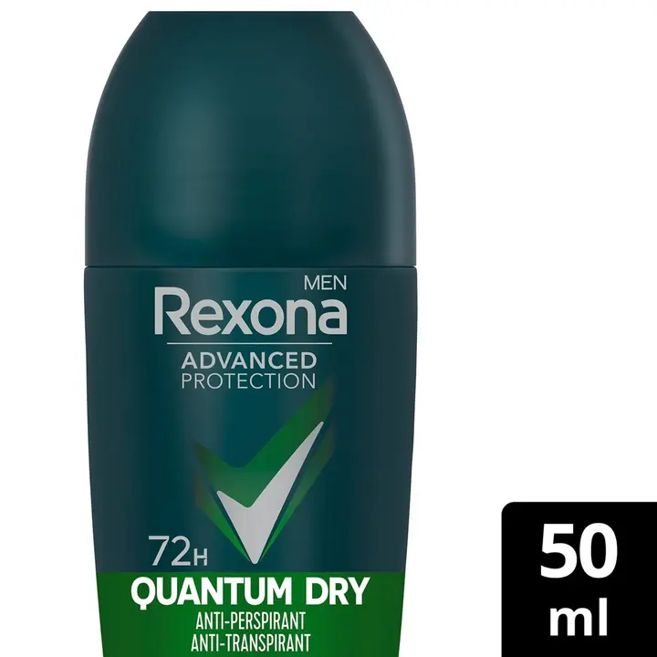 Rexona Advanced Protection Quantum Dry Antiperspirantti Deodorantti Roll-on miehille 50 ml