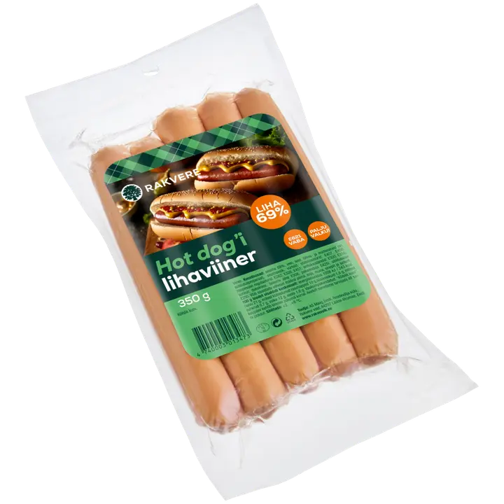 Rakvere Hot Dog Lihaviiner 350G