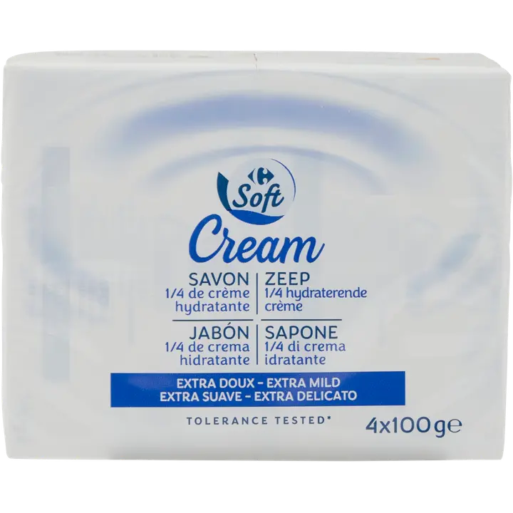 Carrefour Soft Cream Soap saippua 4x100g
