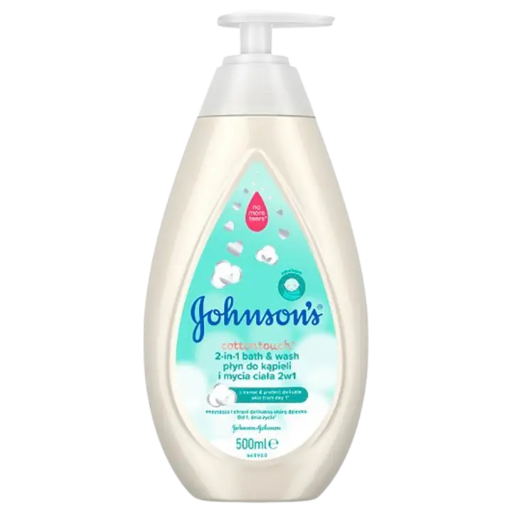 Johnson´s vannivaht dušigeel Cottontouch 2in1 beebidele, pumbaga 500 ml