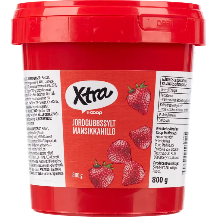 Xtra mansikkahillo 800 g