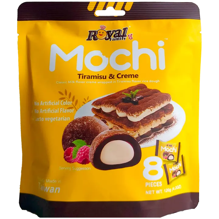 Royal Family Mochi Tiramisu & Creme 120g
