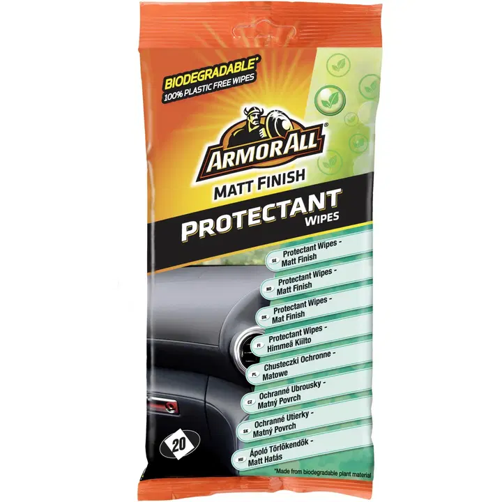 Armor All Wipes puhdistusliina kumi&muovi 20kpl matta