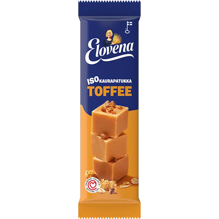 Elovena 48g toffee iso kaurapatukka