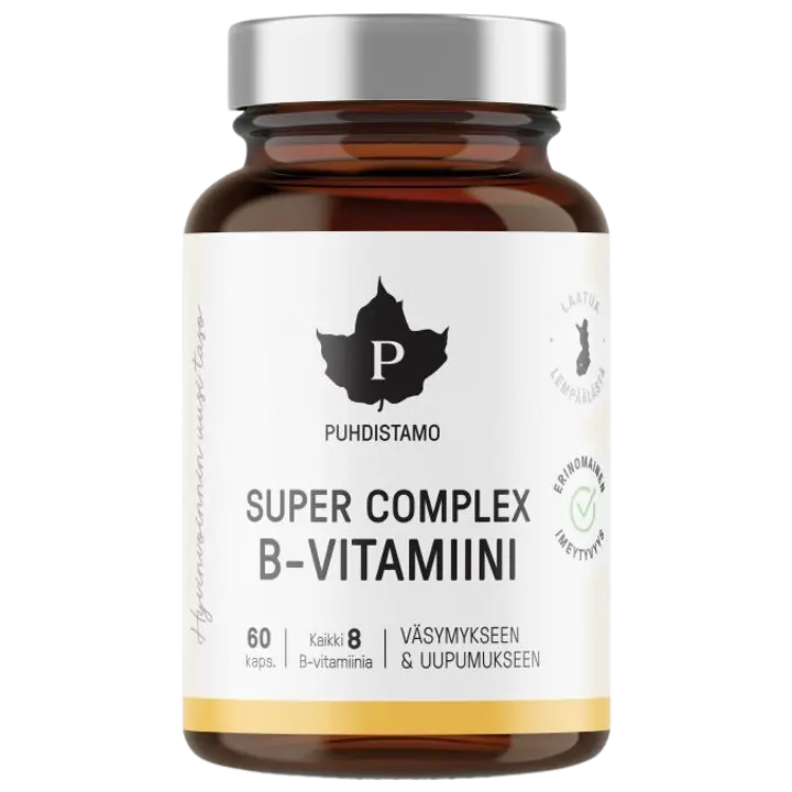 Puhdistamo Super Complex B-vitamiini 60 kapselia