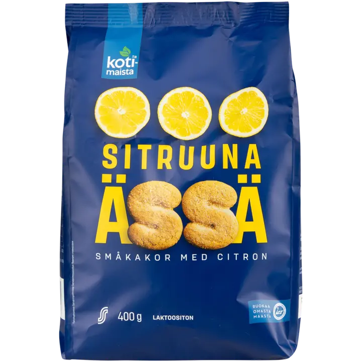 Kotimaista Sitruuna Ässä sidruniküpsised 400 g, laktoosivaba