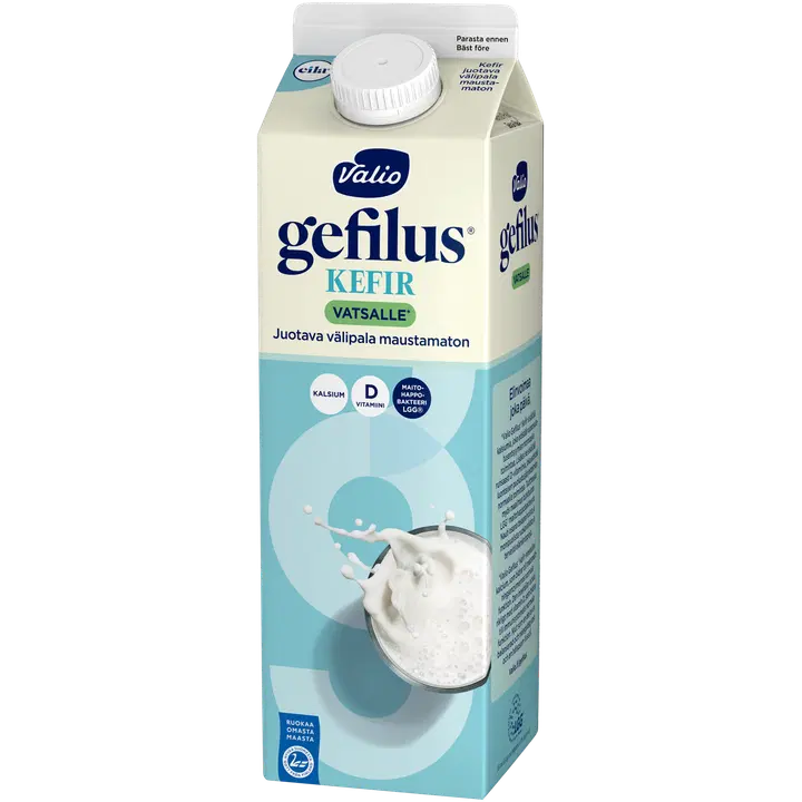 Valio Gefilus® Kefir juotava välipala maustamaton laktoositon 1 kg
