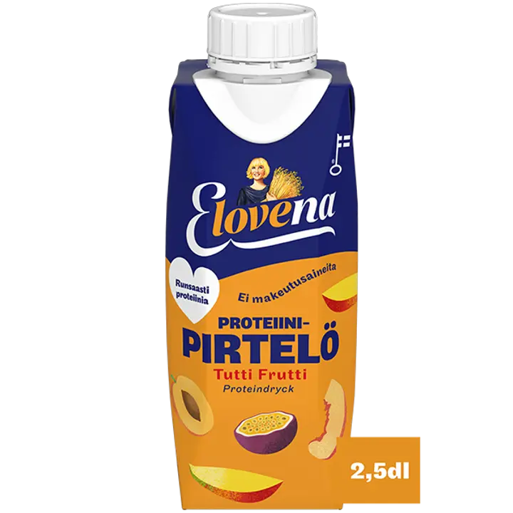 Elovena 2,5dl tutti frutti proteiinipirtelö