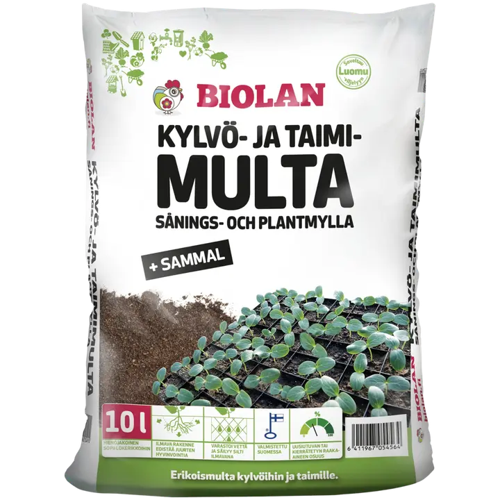 Biolan Kylvö ja taimimulta 10 l