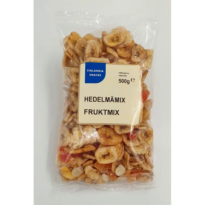 Finlandia Snacks Hedelmämix 500g kuivattuja hedelmiä