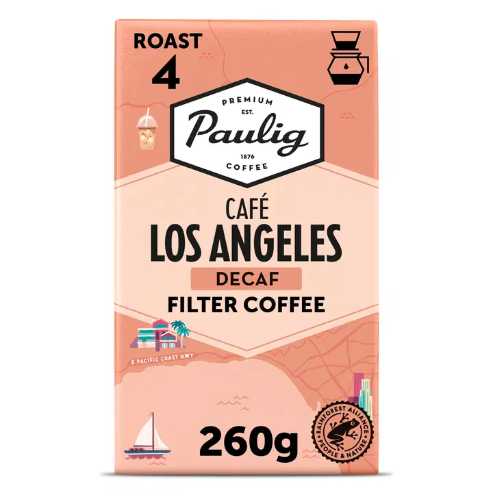 Paulig Café Los Angeles kofeiiniton kahvi suodatinjauhatus 260g