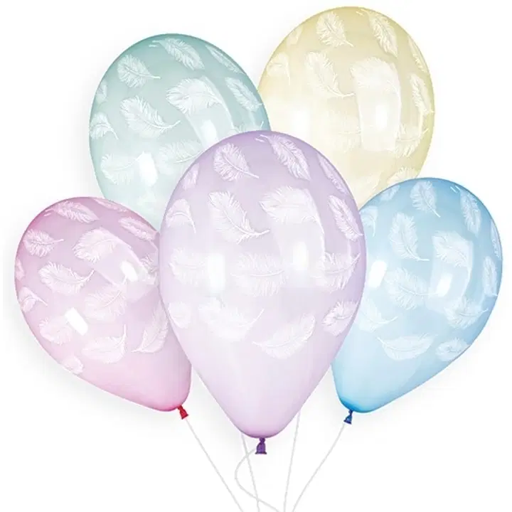 Ilmapallo höyhenet 5 kpl/pss